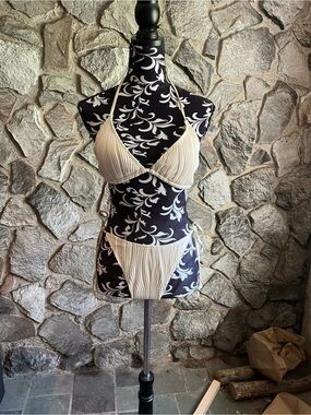 Brand New Fanuerg Ribbed Triangle Bikini L
